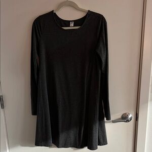 Dark Gray Long Sleeve Dress